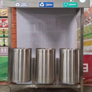 ECOLOGICAL POINT WITH STAINLESS STEEL ROOF 3 CANES