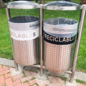 ECOLOGICAL POINTS  DOUBLE STAINLESS STEEL WITH LID